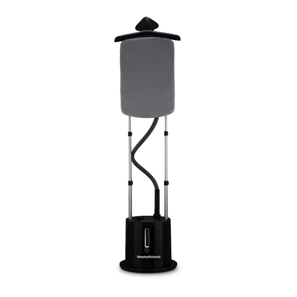 Morphy Richards Vogue upright garment steamer black with adjustable height pole and water tank
