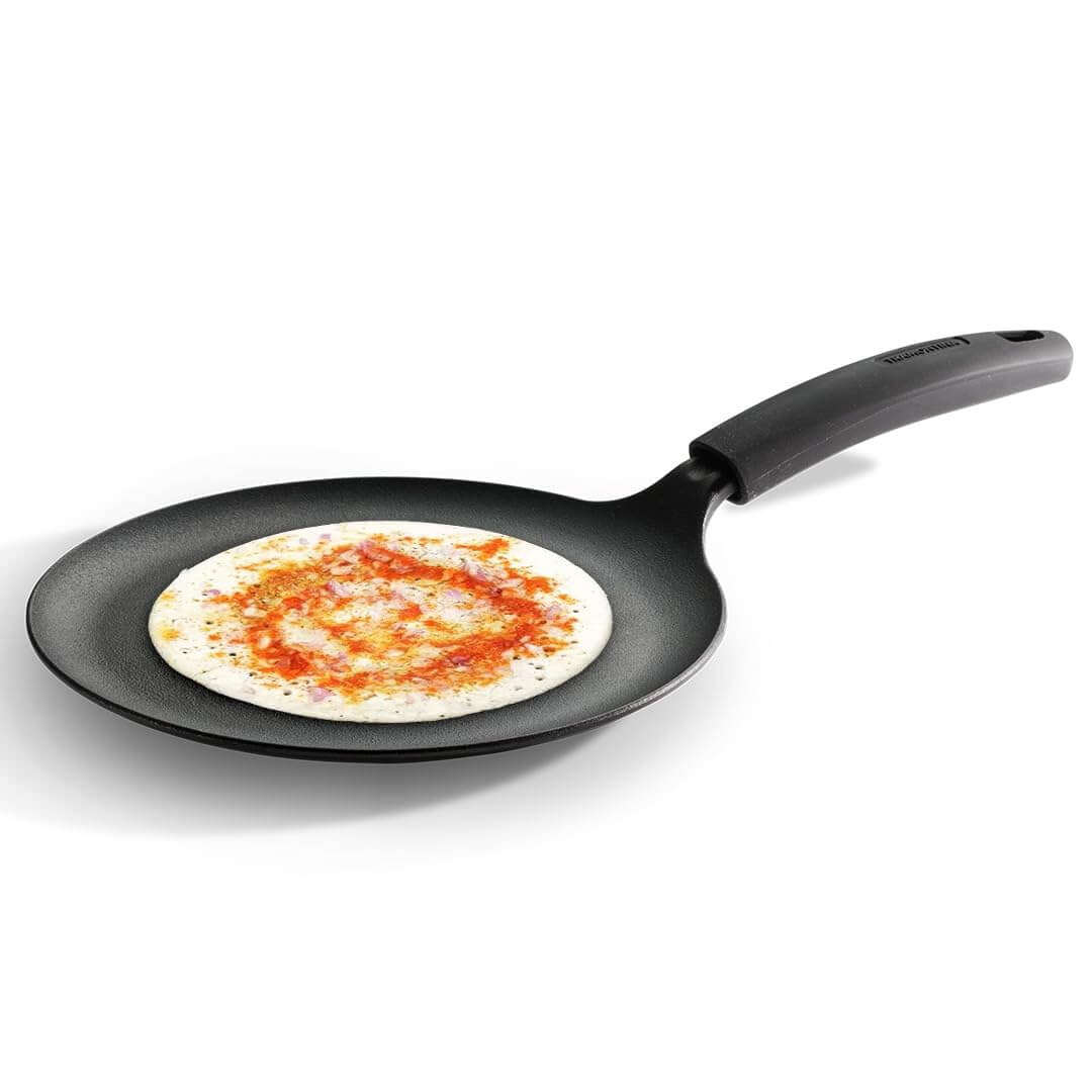 Tramontina Titanex 28 cm Cast Iron Dosa Tawa – Pre-seasoned, Induction Safe