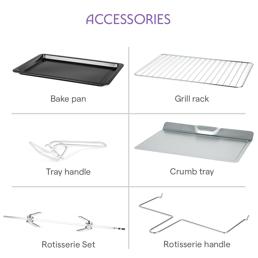 Borosil 60L Convection OTG featuring 12-stage heating technology
