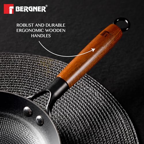 BERGNER Odin Cast Iron Frypan | Lightweight, Enamel Finish, Induction Ready
