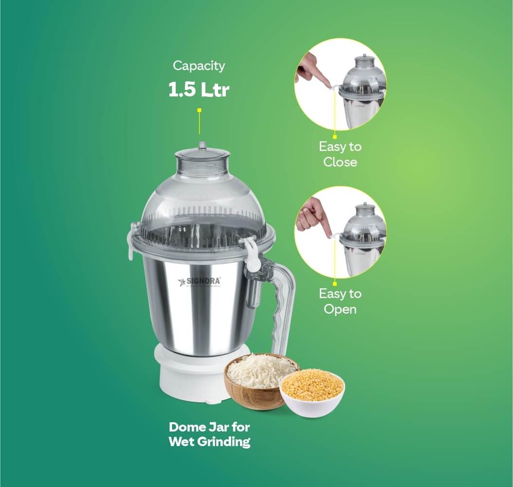 Signora Care Dynamatic 945W Mixer Grinder liquid jar