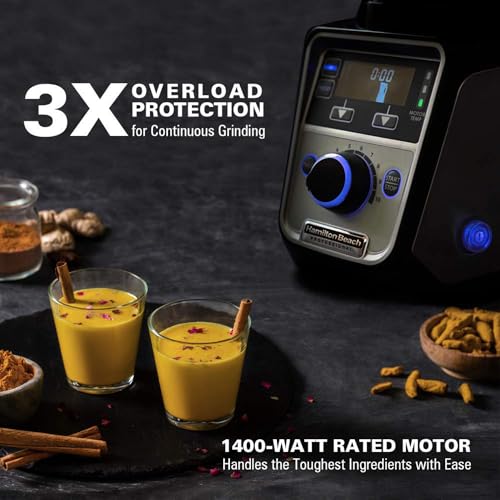 Hamilton Beach Professional Juicer Mixer Grinder 58770-IN, 1400 Watts, 3 jars, 2 lids model