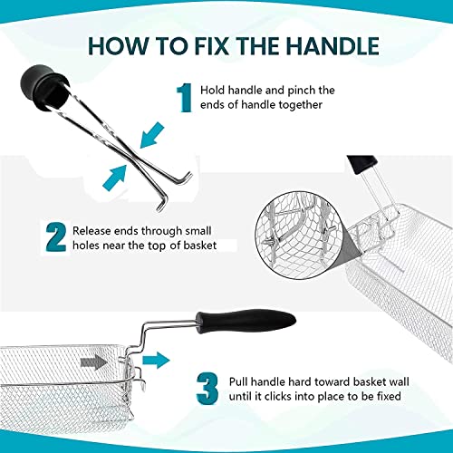 AGARO Marvel 1700-Watt Deep Fryer with 2-Litre Capacity & 3 Temperature Settings, Deep Fat Fryer (Silver)