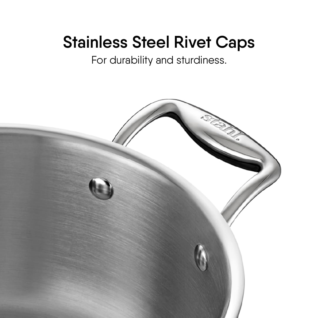 Stahl Artisan Stainless Steel Triply Casserole / Sauce Pot