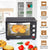 AGARO Marvel Oven Toaster Grill With Motorized Rotisserie&5 Heating Modes (Black,25 Litres),1600 Watts,25 Liter