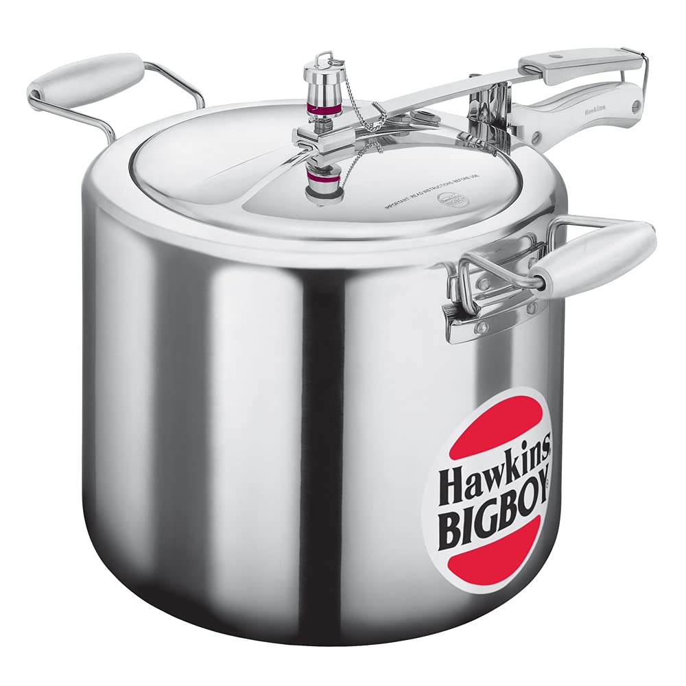 Hawkins Bigboy Aluminum Pressure Cooker - Durable, Large Capacity for Restaurants and Catering