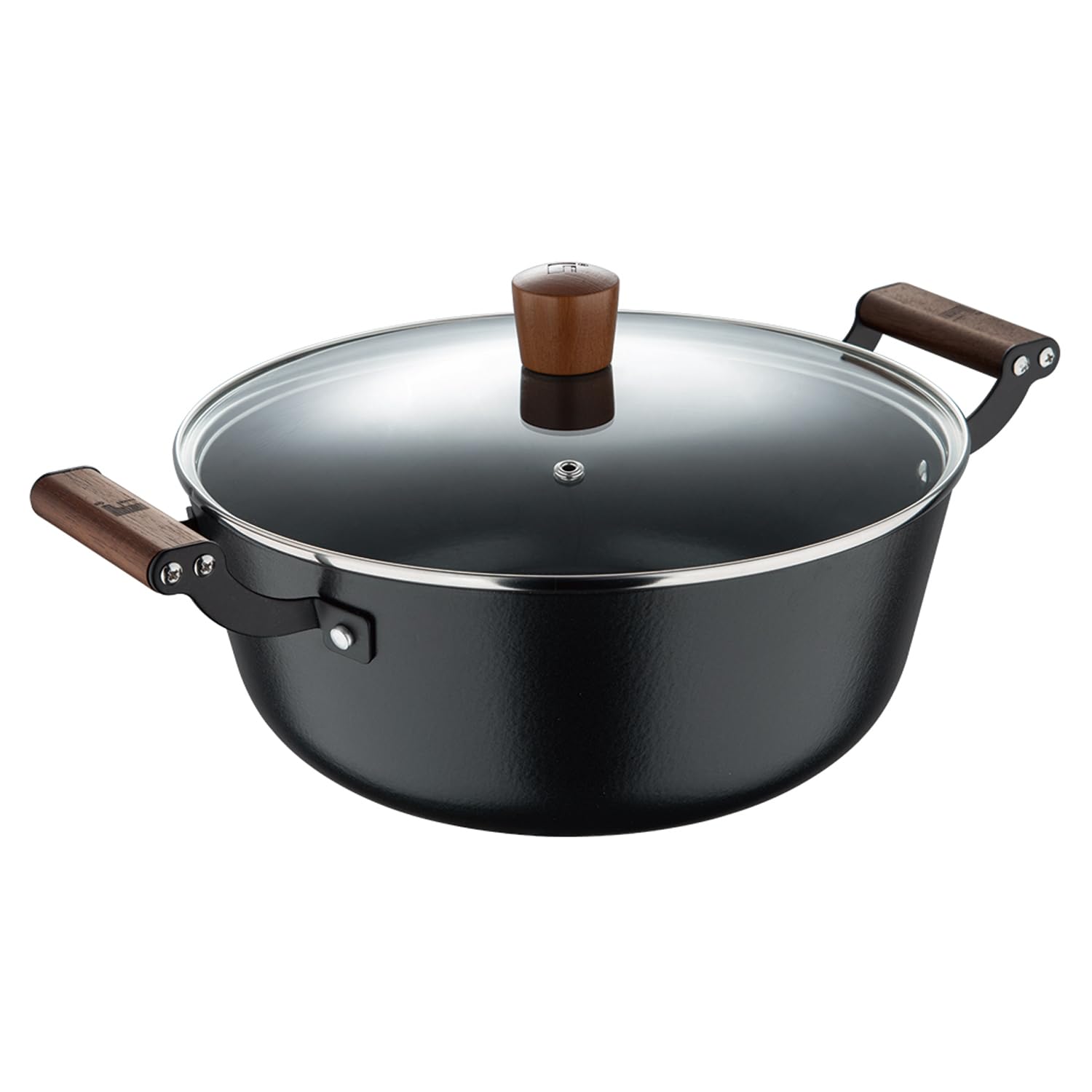 Bergner Odin Cast Iron Casserole with Glass Lid | Biryani Handi