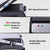 Large capacity sandwich maker with 180-degree opening and temperature control knobs