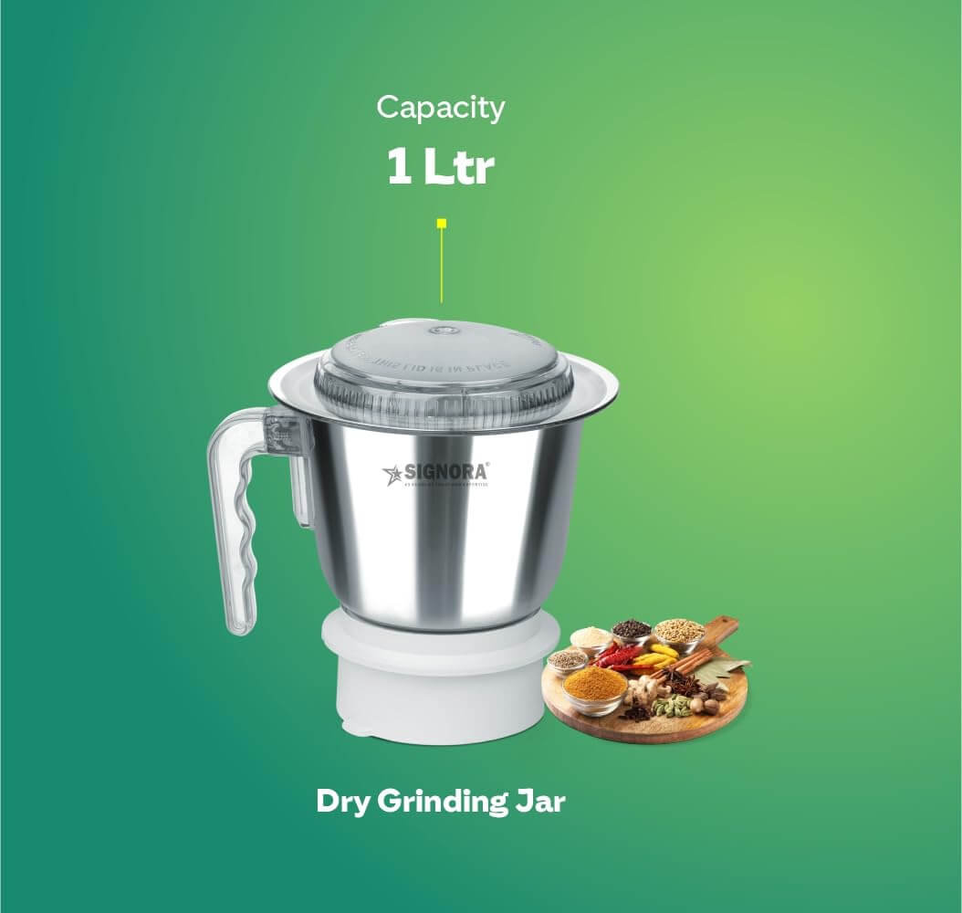 Signora Care Dynamatic 945W Mixer Grinder wet jar 1 Ltr