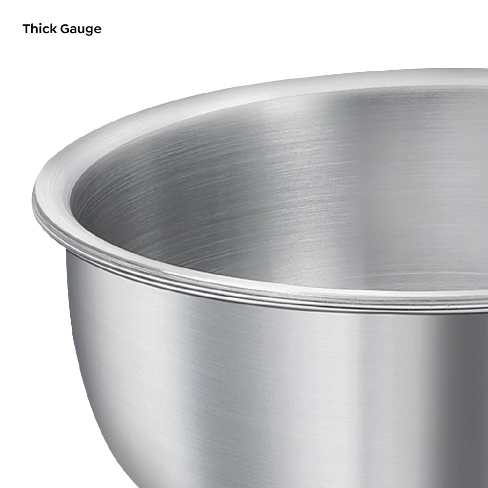 Stainless steel tadka pan 13cm induction gas compatible by Prestige