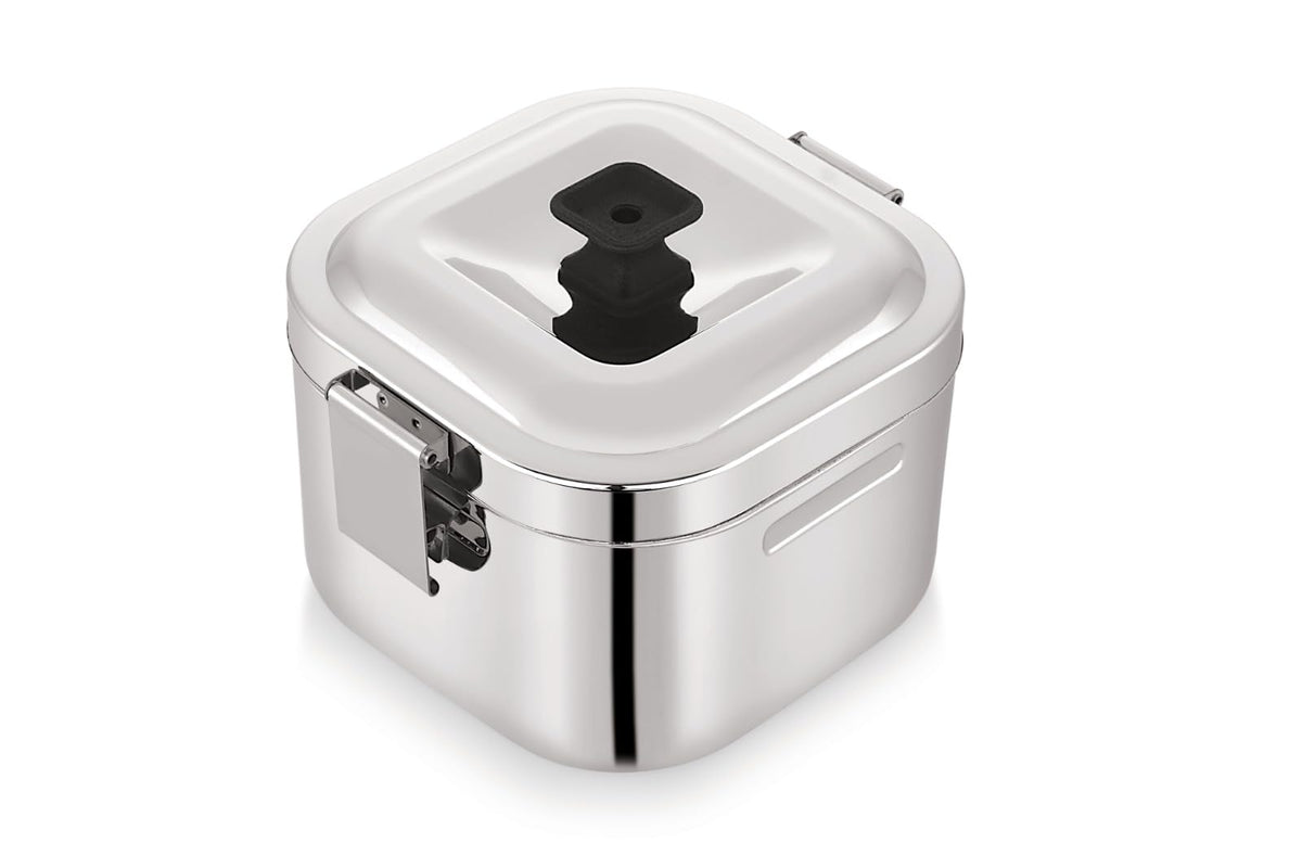 Double wall stainless steel thermal hot pot for chapatis and curries