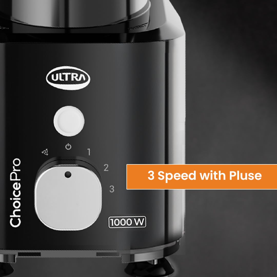 Ultra Choice Pro heavy-duty 1000W mixer grinder for masala and batter grinding