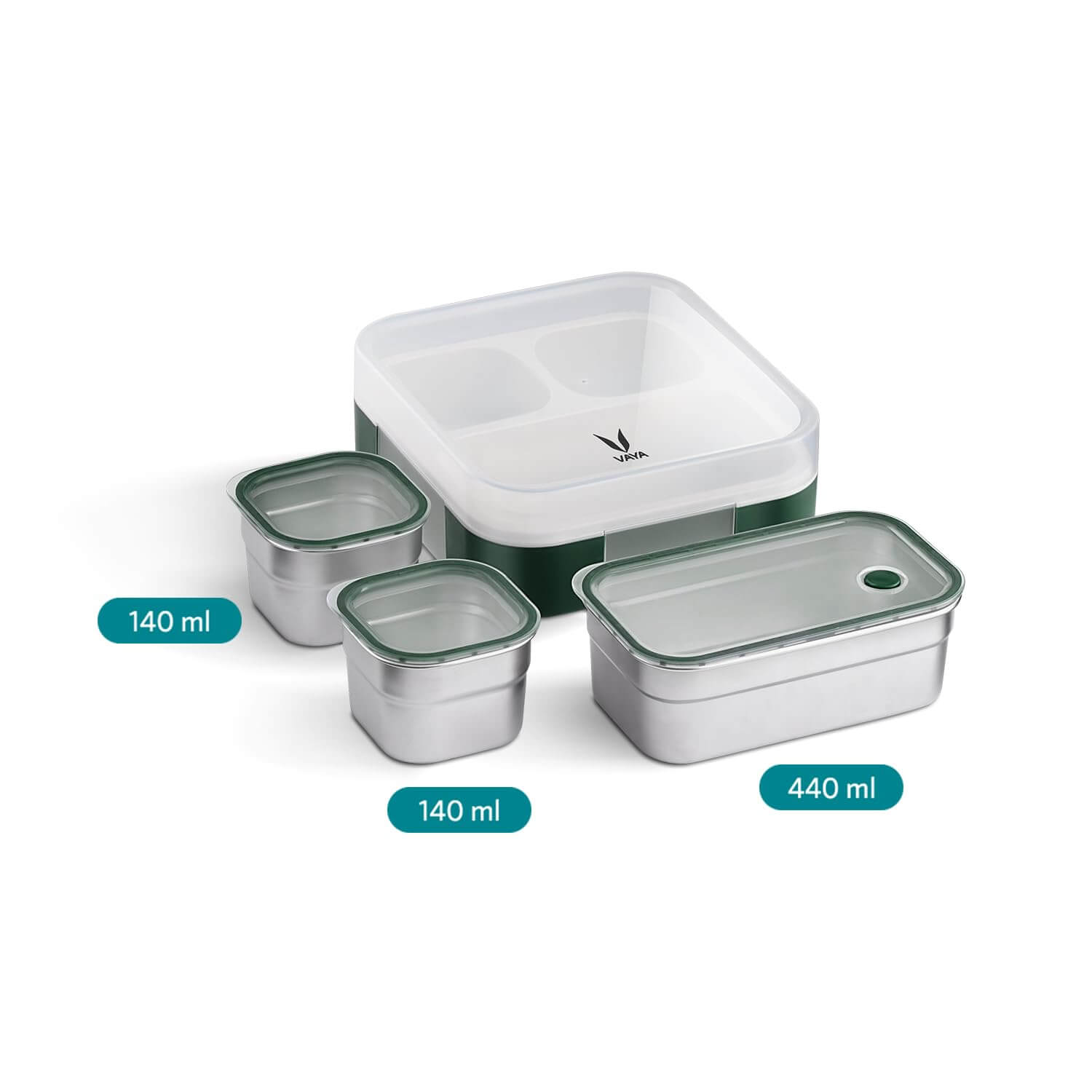 VAYA TYDBYT bento box packaging and included containers