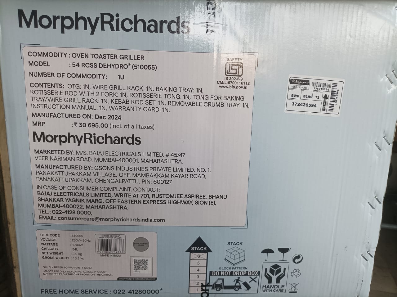 Morphy Richards 54Rcss Dehydro (510055) Otg