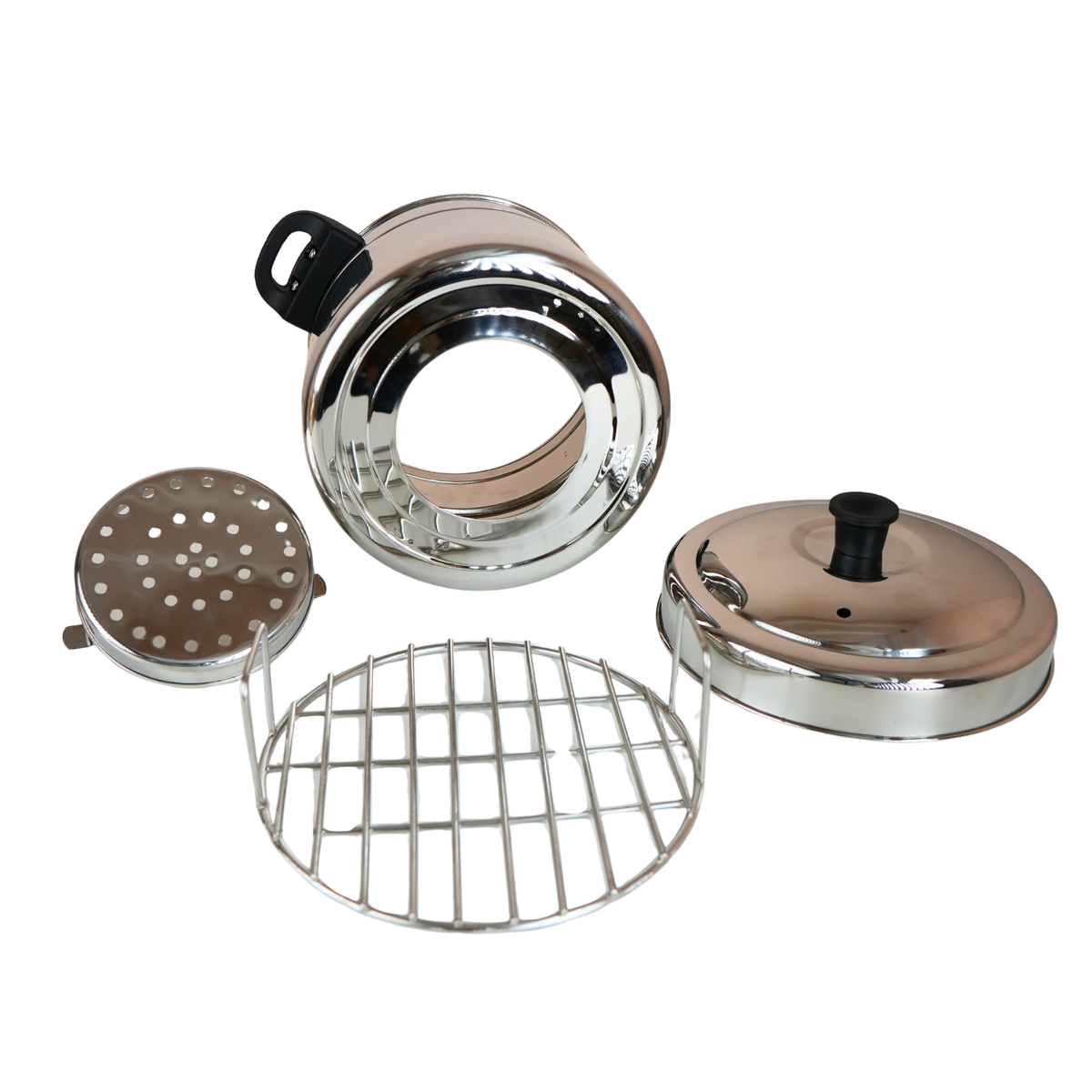 Anupam gas tandoor pizza maker with domed lid and steam vent for stovetop cooking