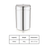 Mukti stainless steel kitchen storage jar with transparent lid, 1300ml capacity, 340g weight, modern kitchen organizer.