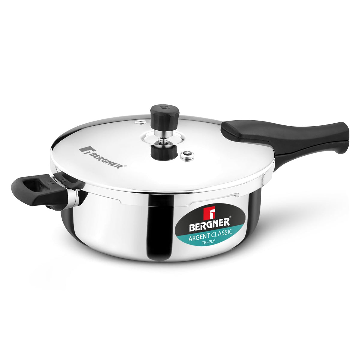 Bergner Argent Classic Triply Stainless Steel Pressure Cooker - Premium Quality