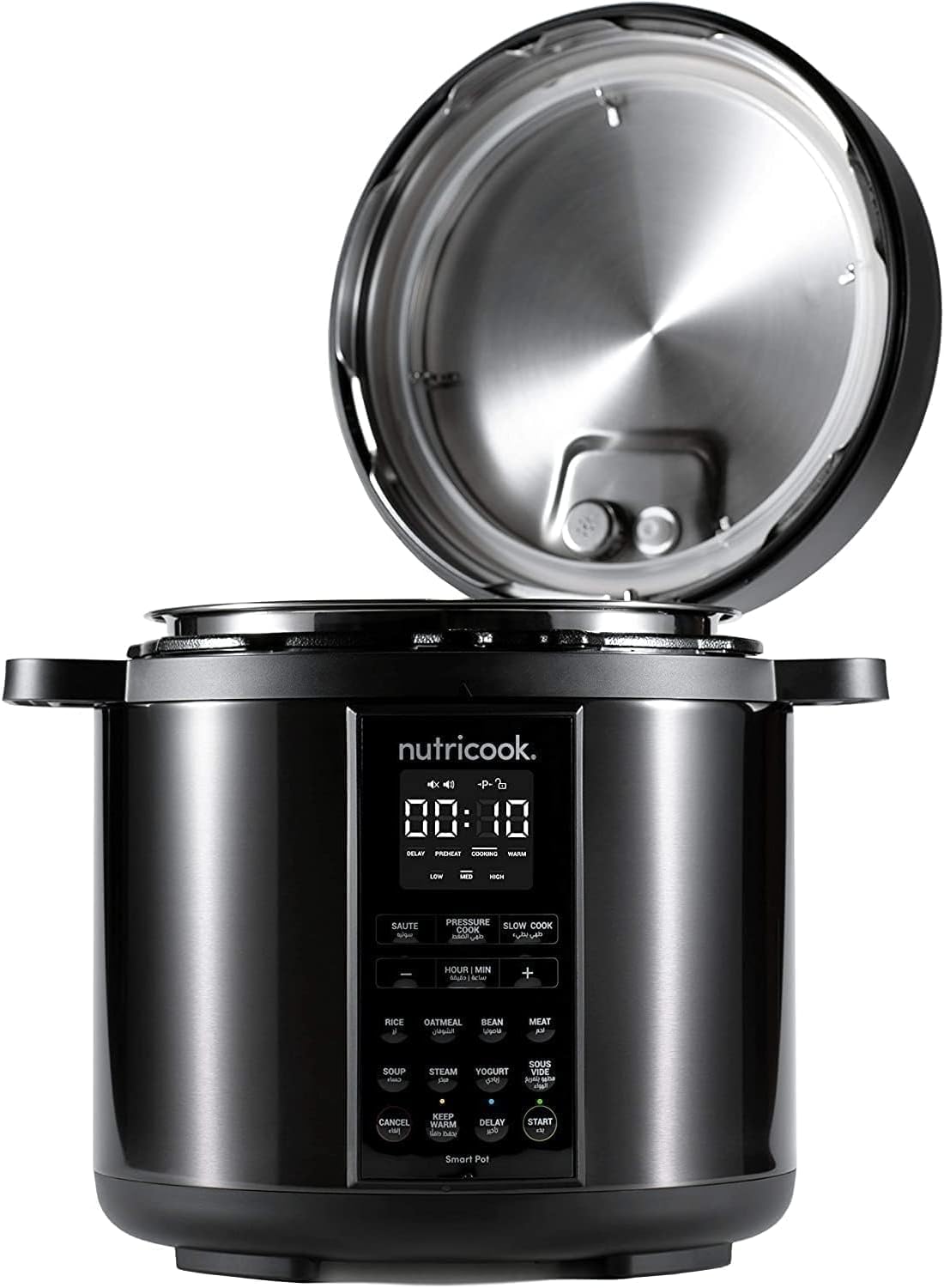 Nutricook Smart Pot 2 8QT multi cooker complete package with measuring cup soup spoon and rice paddle