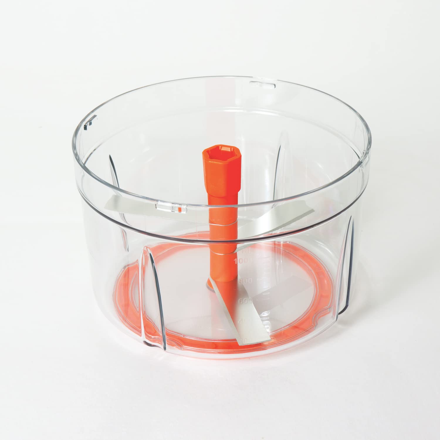 Meyer orange vegetable chopper with dual speed settings for versatile food preparation