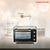 Large capacity 30L OTG oven with rotisserie rod and baking accessories included