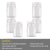 CELLO Fridge Door Canister | 100% Food Grade & BPA Free Airtight containers | Elegant and durable with easy to open lids | 1000ml, Set of 6 | White