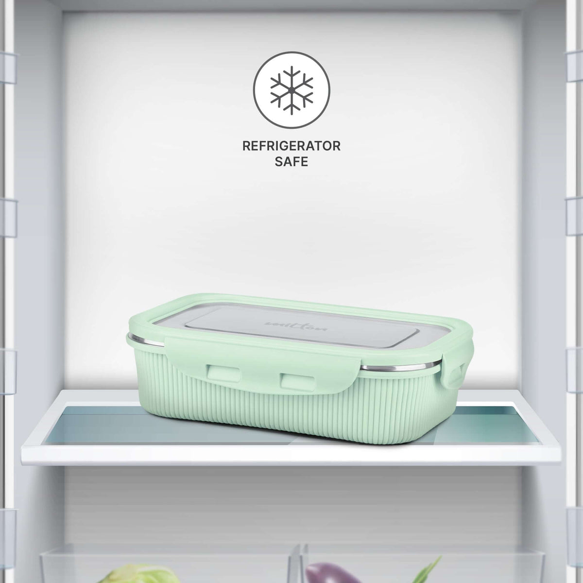 MILTON Cool Touch Epic 800 Microwave Safe Stainless Steel Tiffin Set of 2 (780ml+180ml) BPA Free