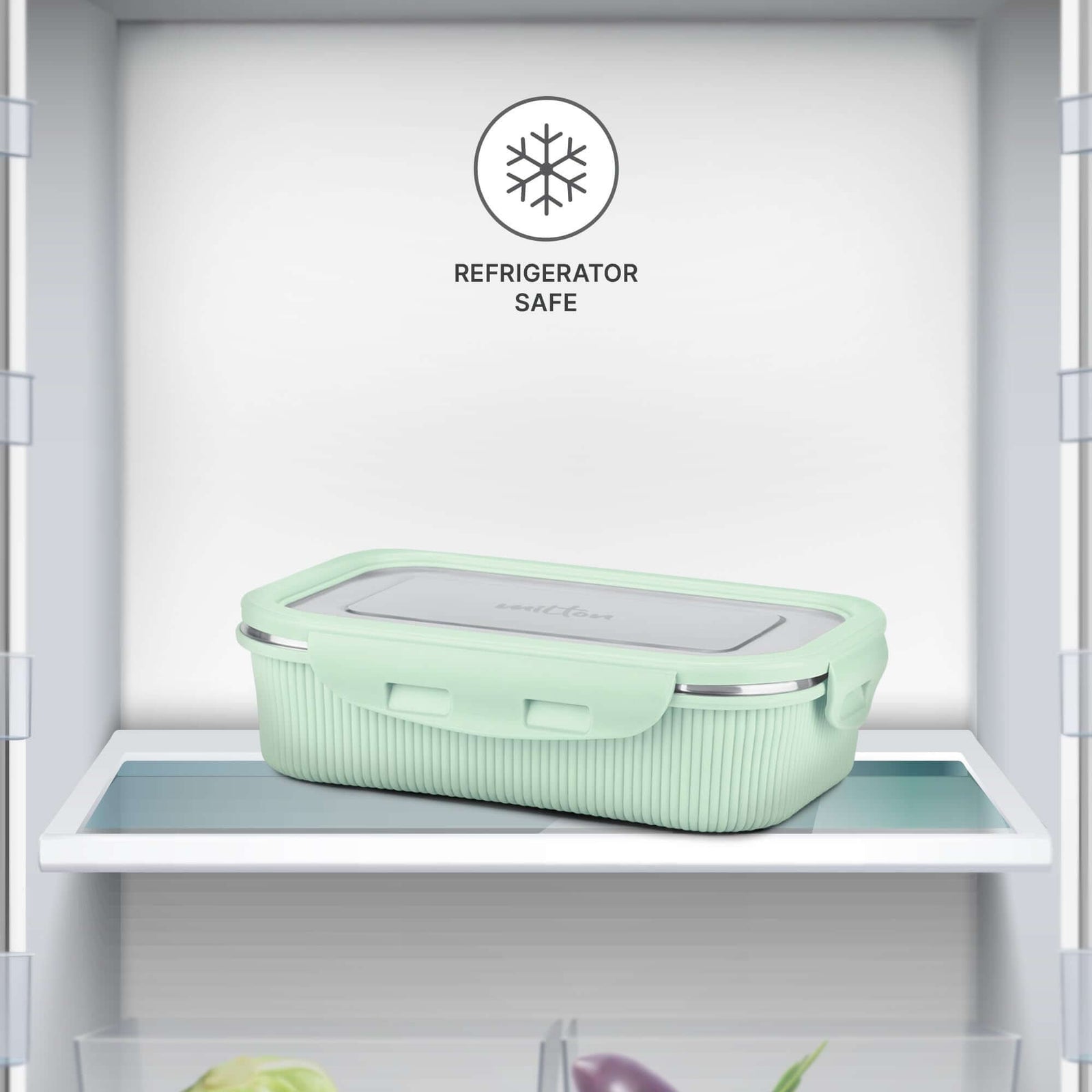 MILTON Cool Touch Epic 800 Microwave Safe Stainless Steel Tiffin Set of 2 (780ml+180ml) BPA Free