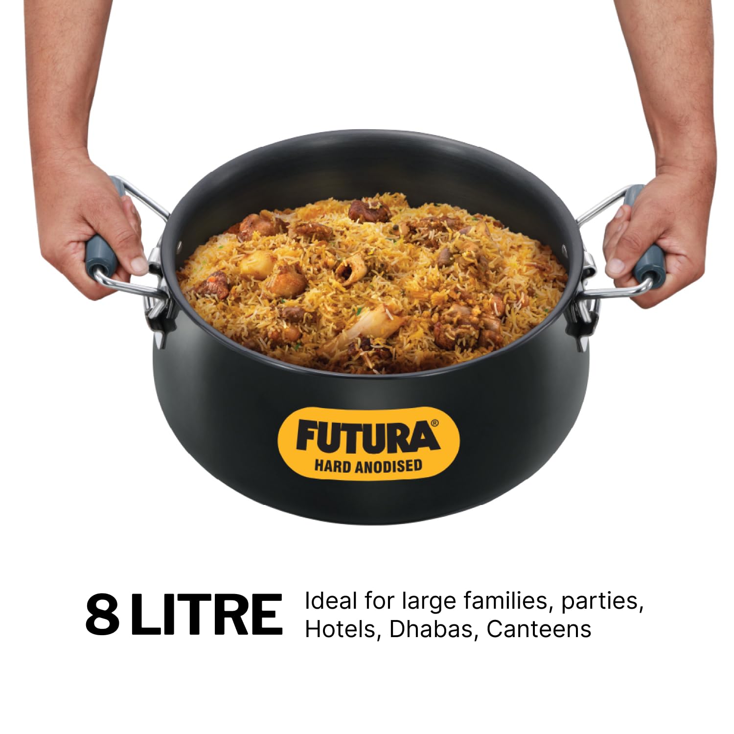 Hawkins BigBoy 8L handi for authentic dum biryani preparation dum biryani