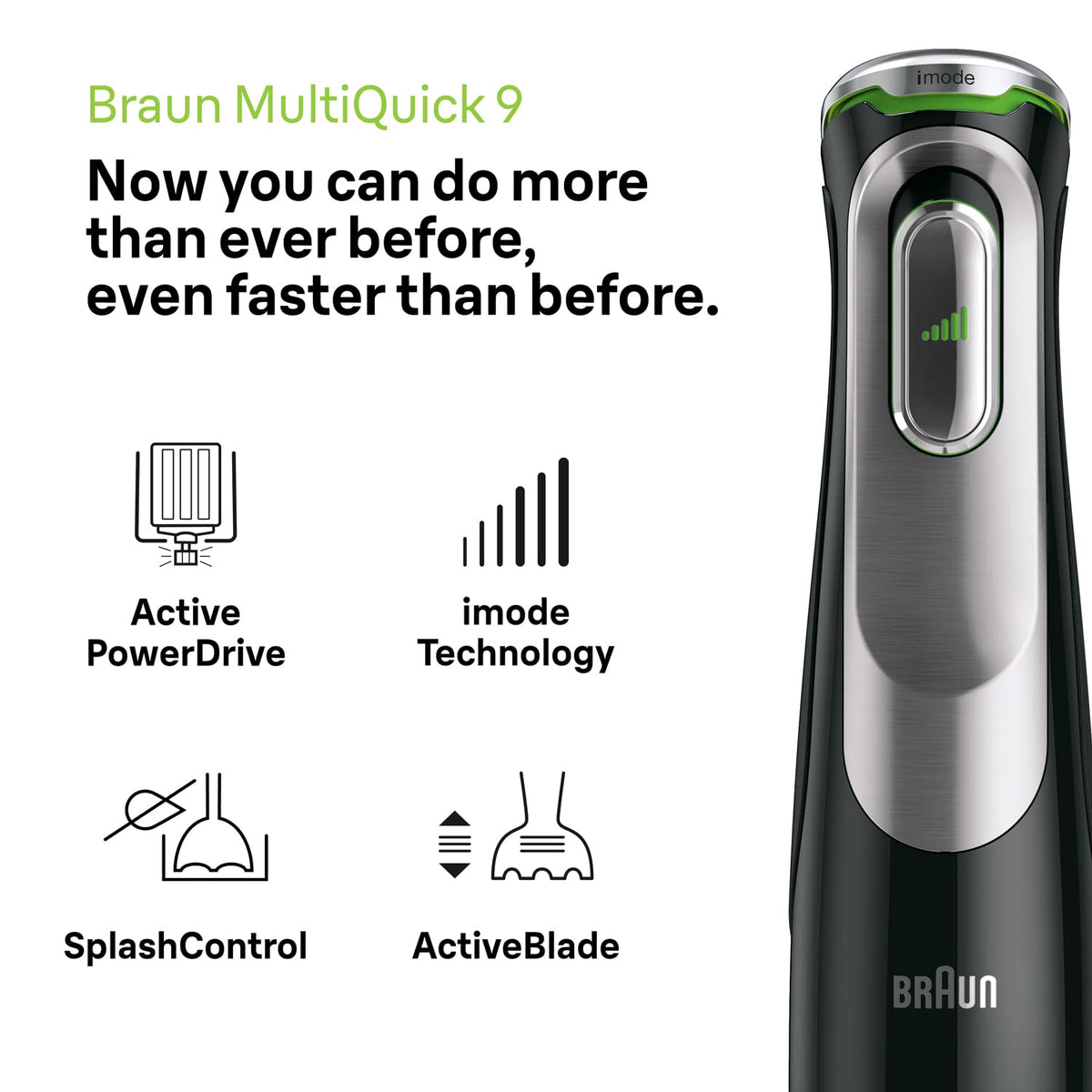 Braun MultiQuick 9 1200W hand blender Red Dot award winner with EasyClick system