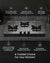 Sujata Premium 3 Burner Gas Stove with Glass Top - 9 Years Warranty - SABAF & ISI Certified