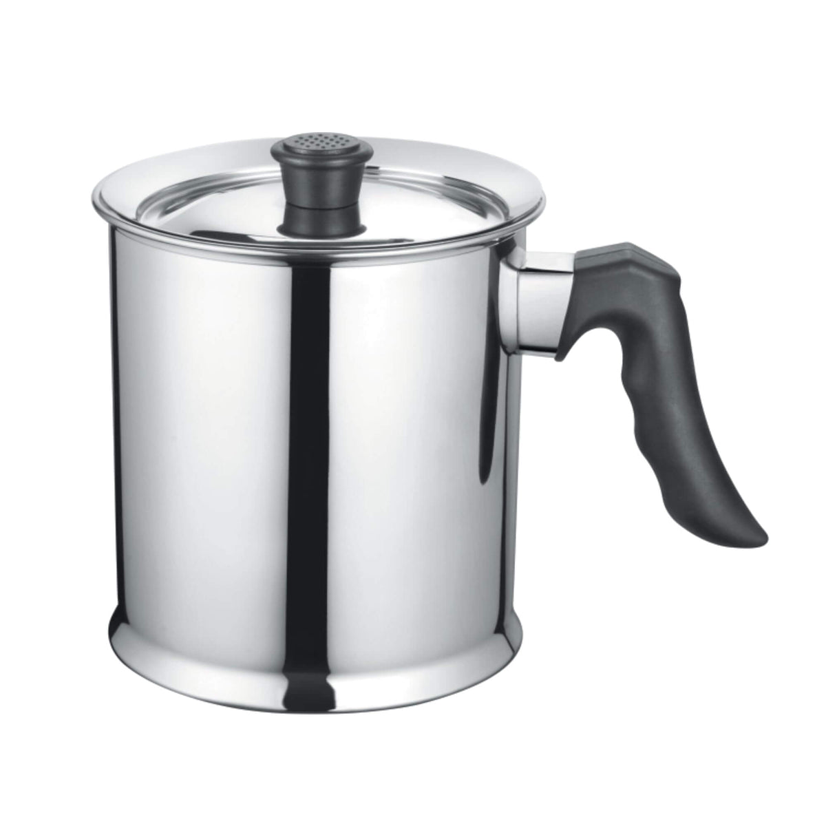 JVL Stainless Steel Double Wall Milk Boiler Storage with Single Bakelite Handle