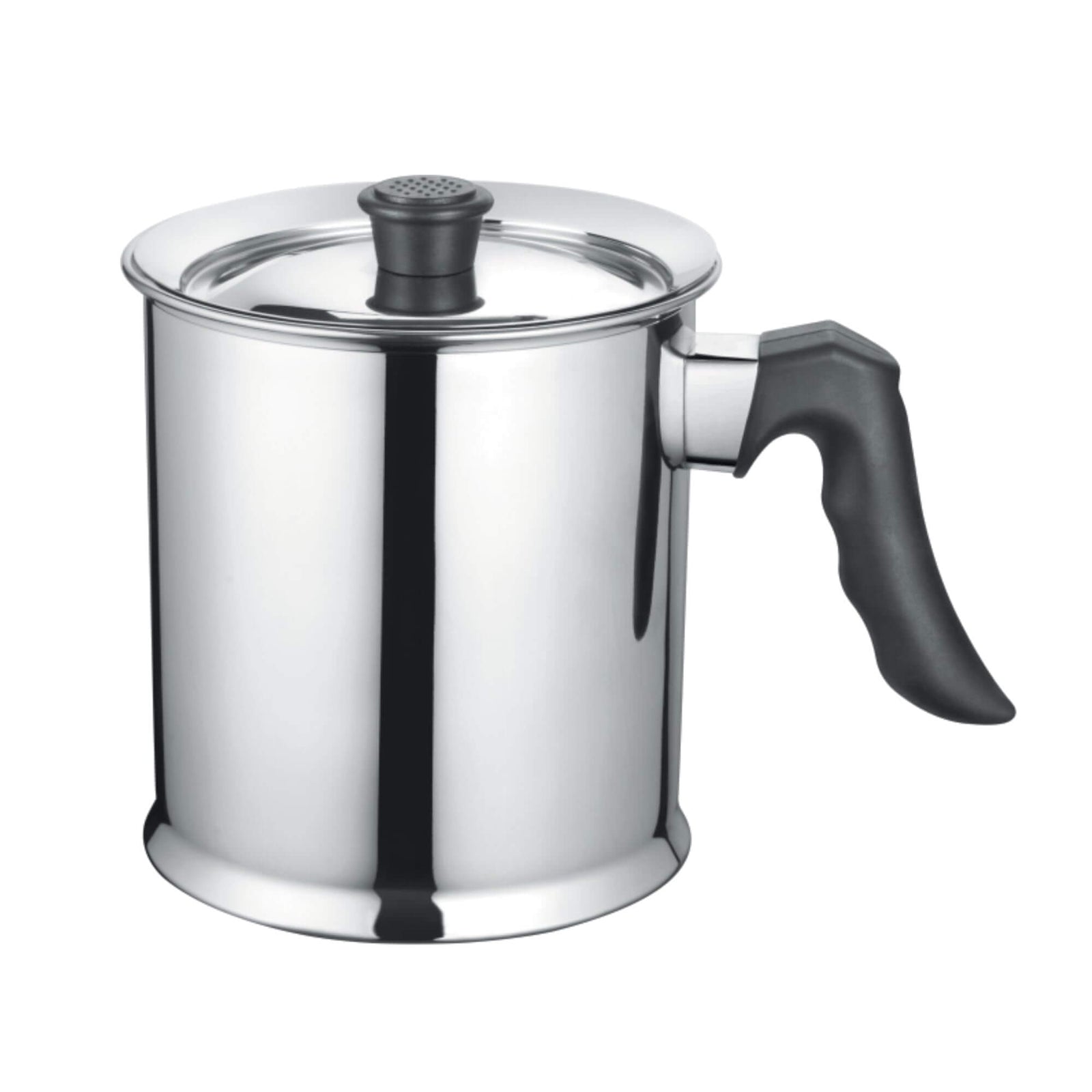 JVL Stainless Steel Double Wall Milk Boiler Storage with Single Bakelite Handle