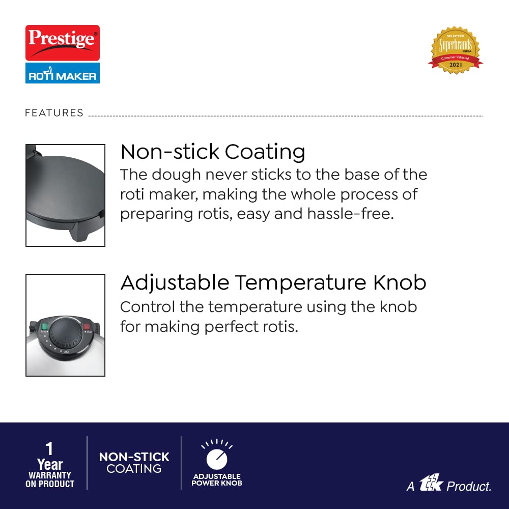 Prestige Roti Maker PRM 3.0 900-Watts