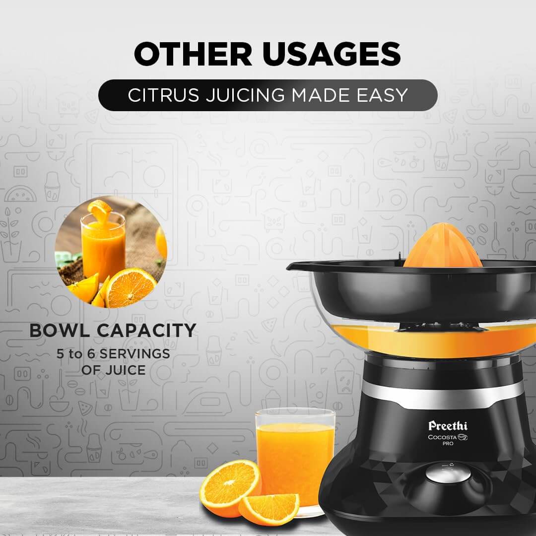 Preethi Cocosta Pro KP002 Coconut Scraper with safety features