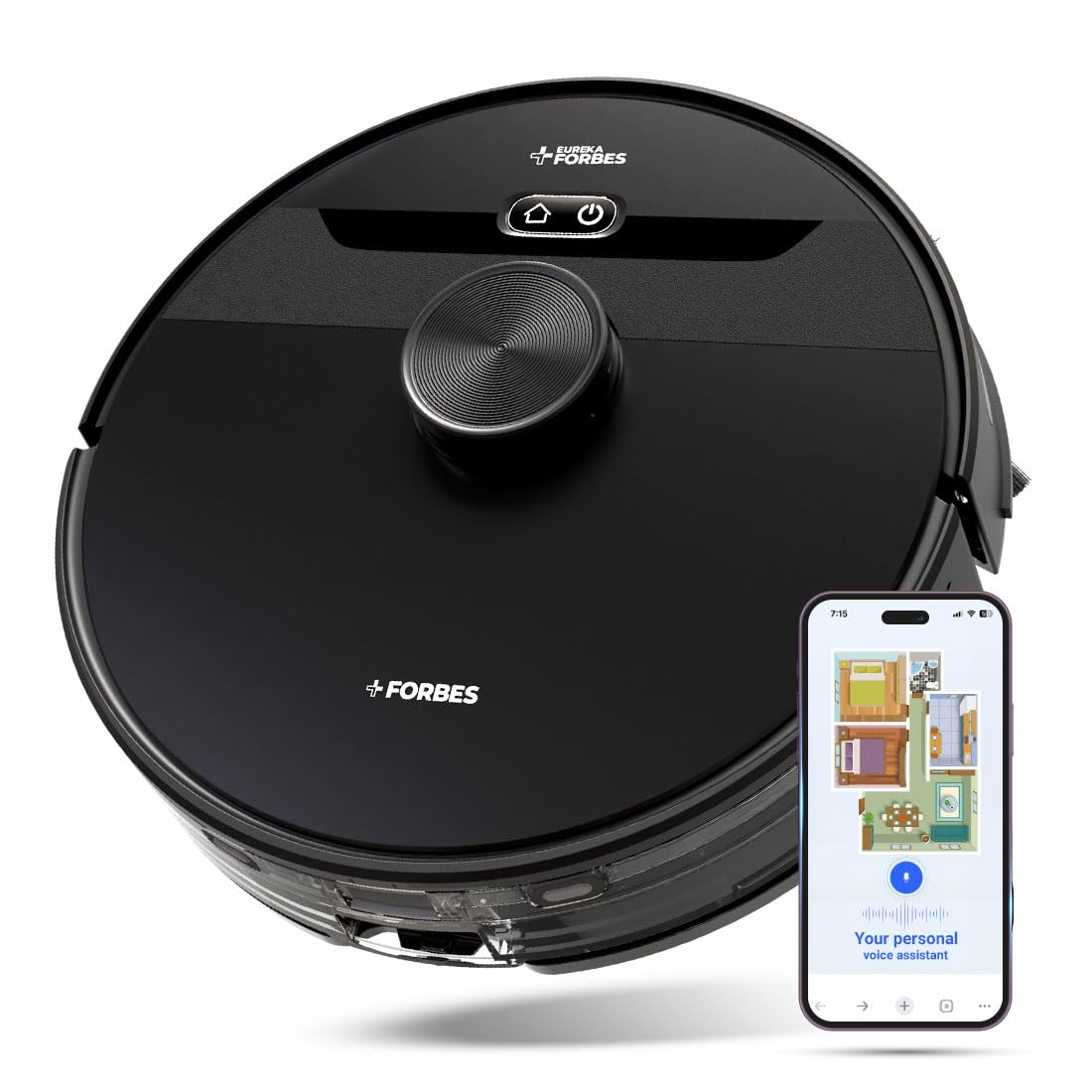 Eureka Forbes SmartClean Nuo Robotic Vacuum Cleaner | 5000Pa, LiDAR 3.0, 5-Hour Runtime