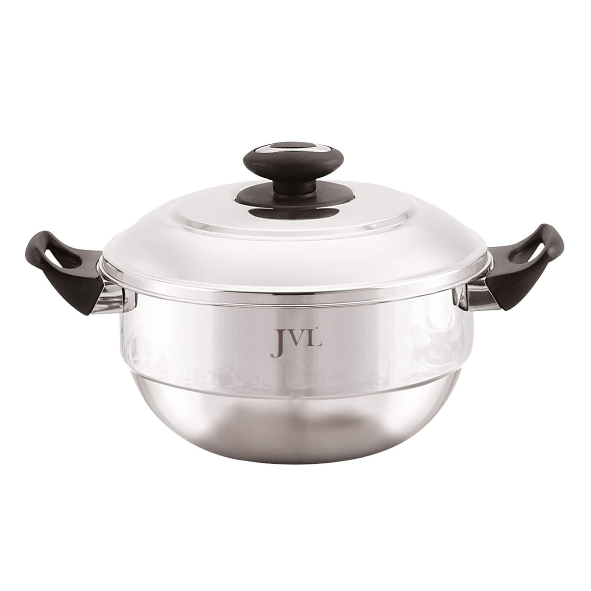 Premium quality multi-purpose steamer kadai set with food-grade stainless steel construction

