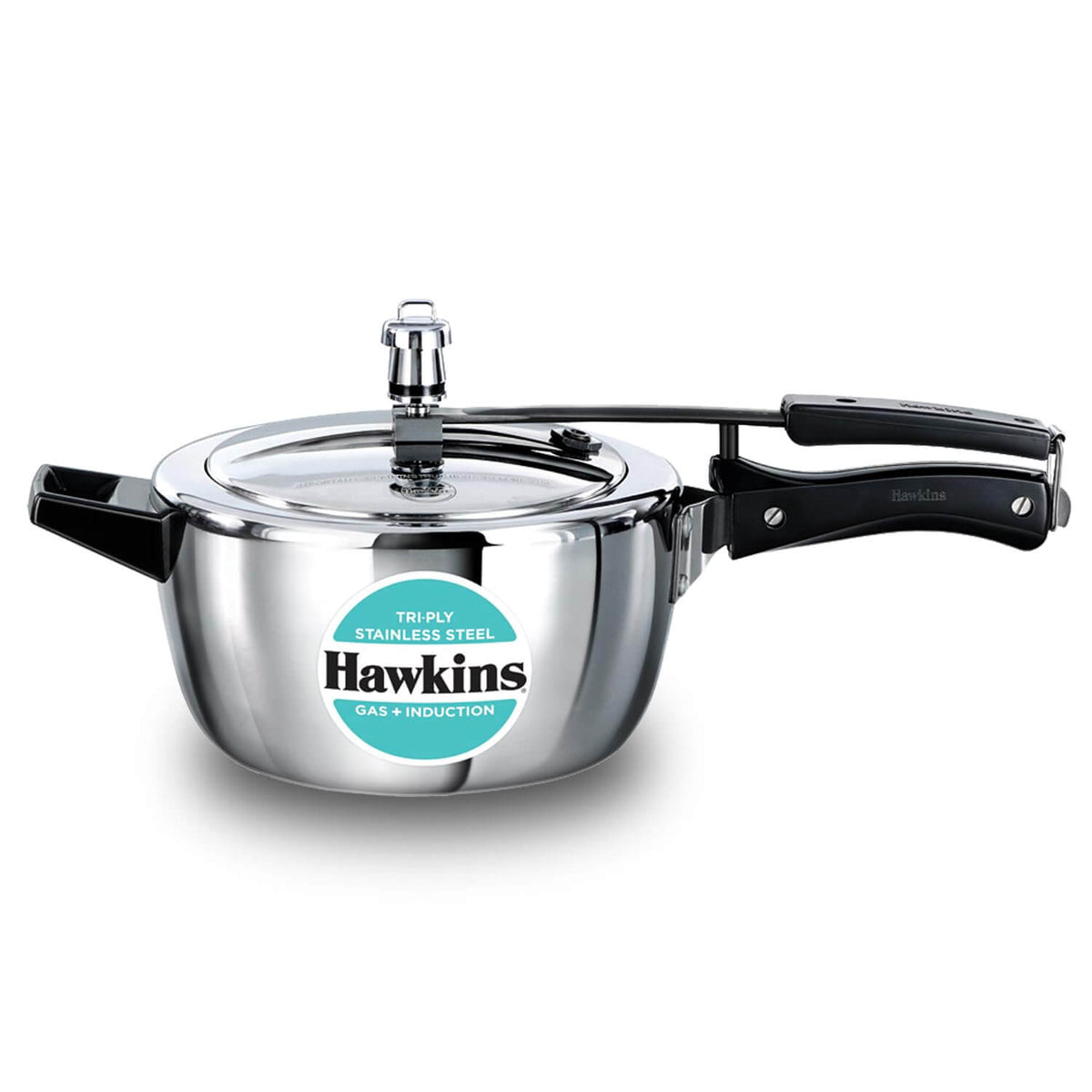Hawkins Triply Stainless Steel Pressure Cooker - Inner Lid, Induction Compatible with 3mm Extra-Thick Base