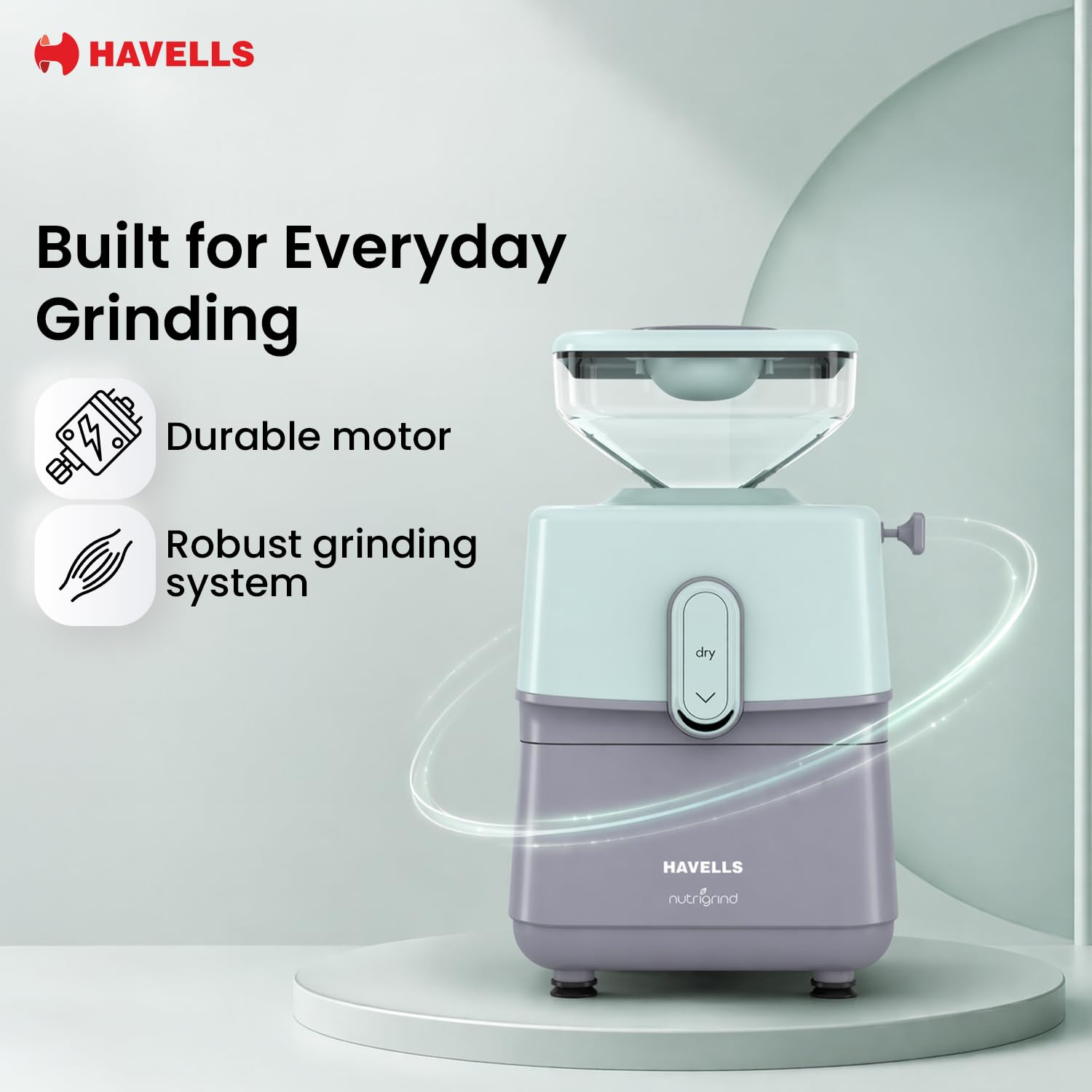 Havells Nutrigrind 1400 RPM slow speed stone flour mill

