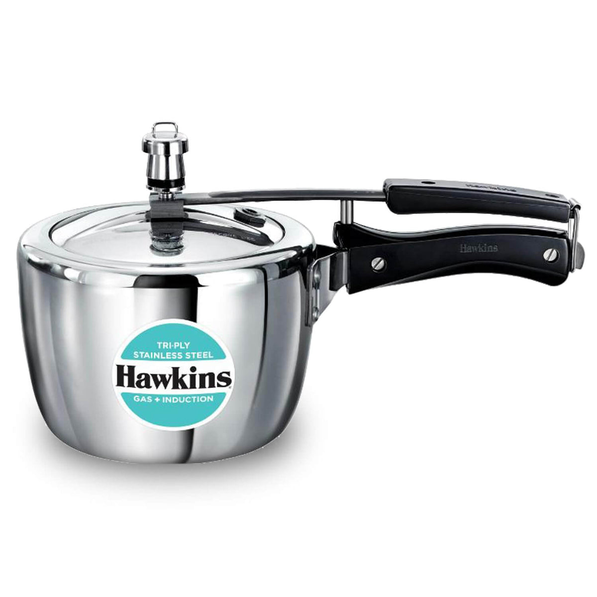 Hawkins Triply Stainless Steel Pressure Cooker - Inner Lid, Induction Compatible with 3mm Extra-Thick Base