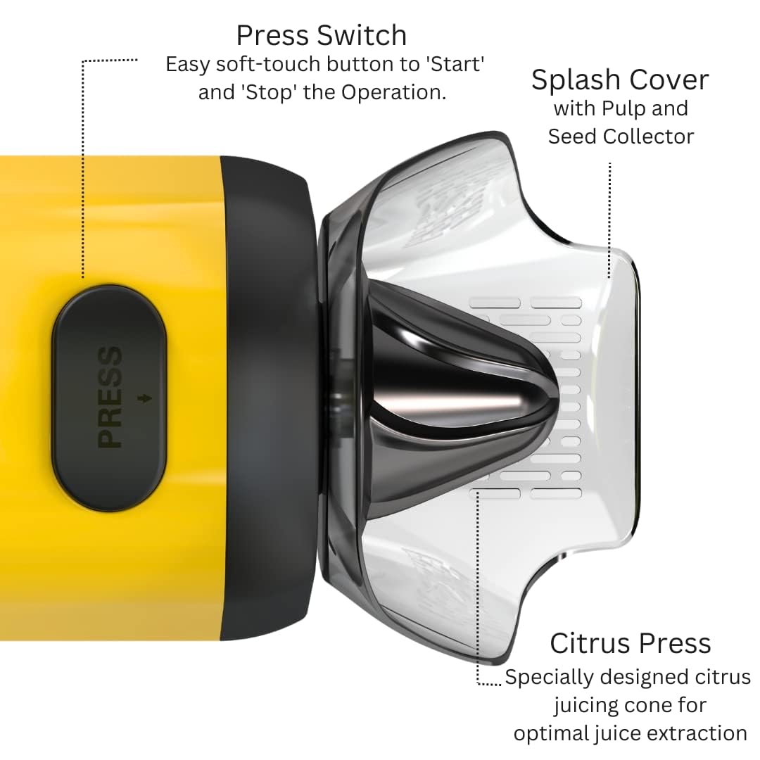 Brewine Electric Coconut Scraper & Citrus Press, 200W, 110V for USA/Canada