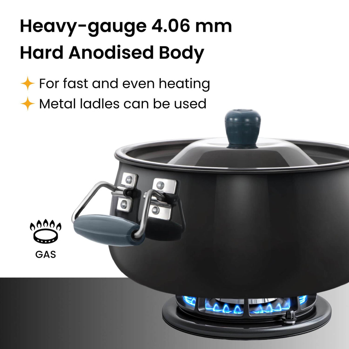 Hawkins BigBoy 8L handi for authentic dum biryani preparation heavy guage