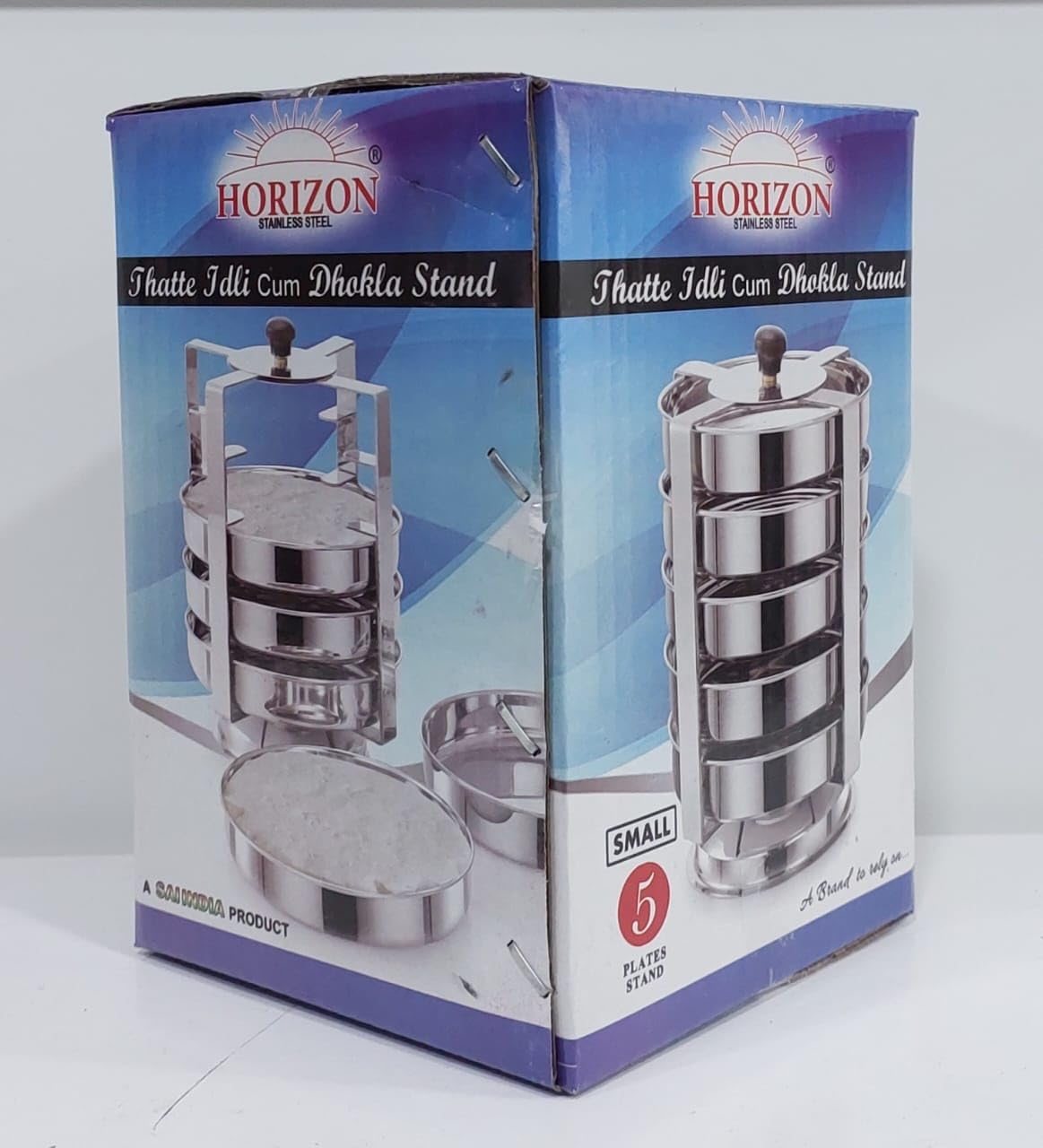 HORIZON Stainless Steel Thatte Idly Cum Dhokla Stand for Outer Lid Cooker – Small Size