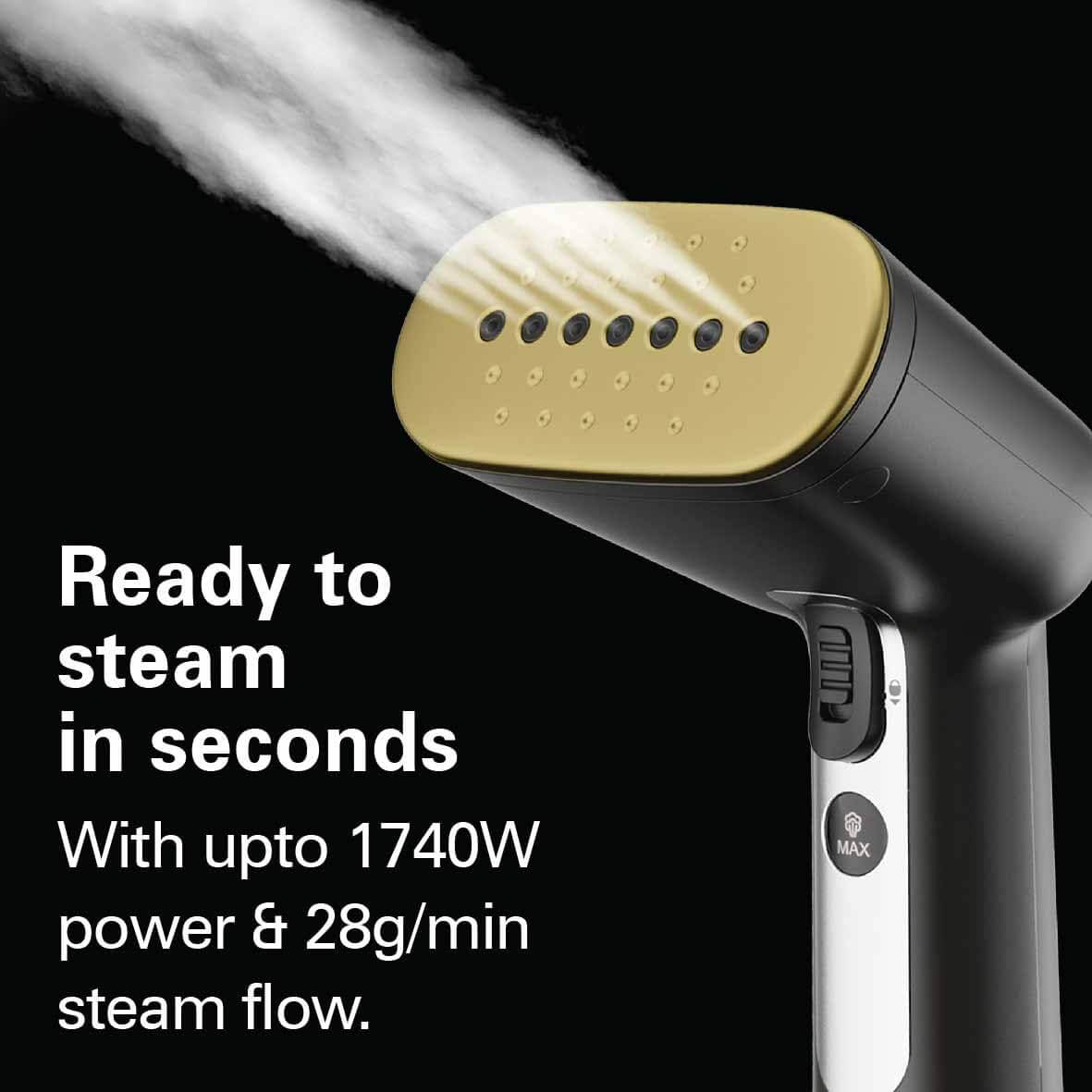 Hamilton Beach Professional Garment Steamer, 1740W, Turbo Steam