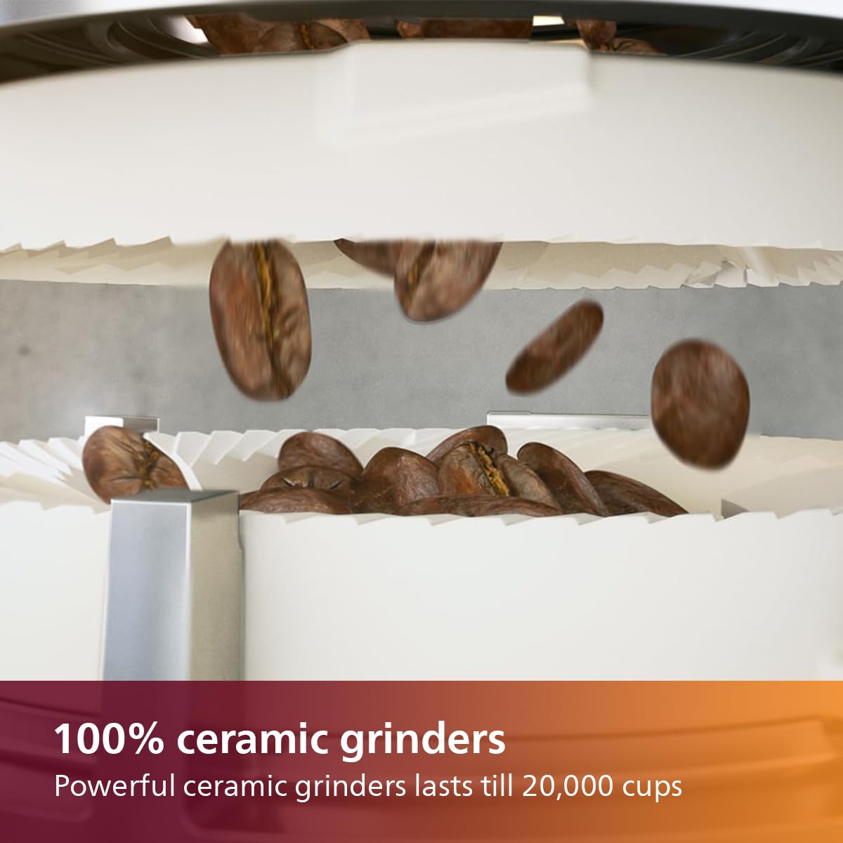 PHILIPS Fully Automatic Espresso Coffee Machine with Milk Frother - EP3221/40, 100% Ceramic Grinder