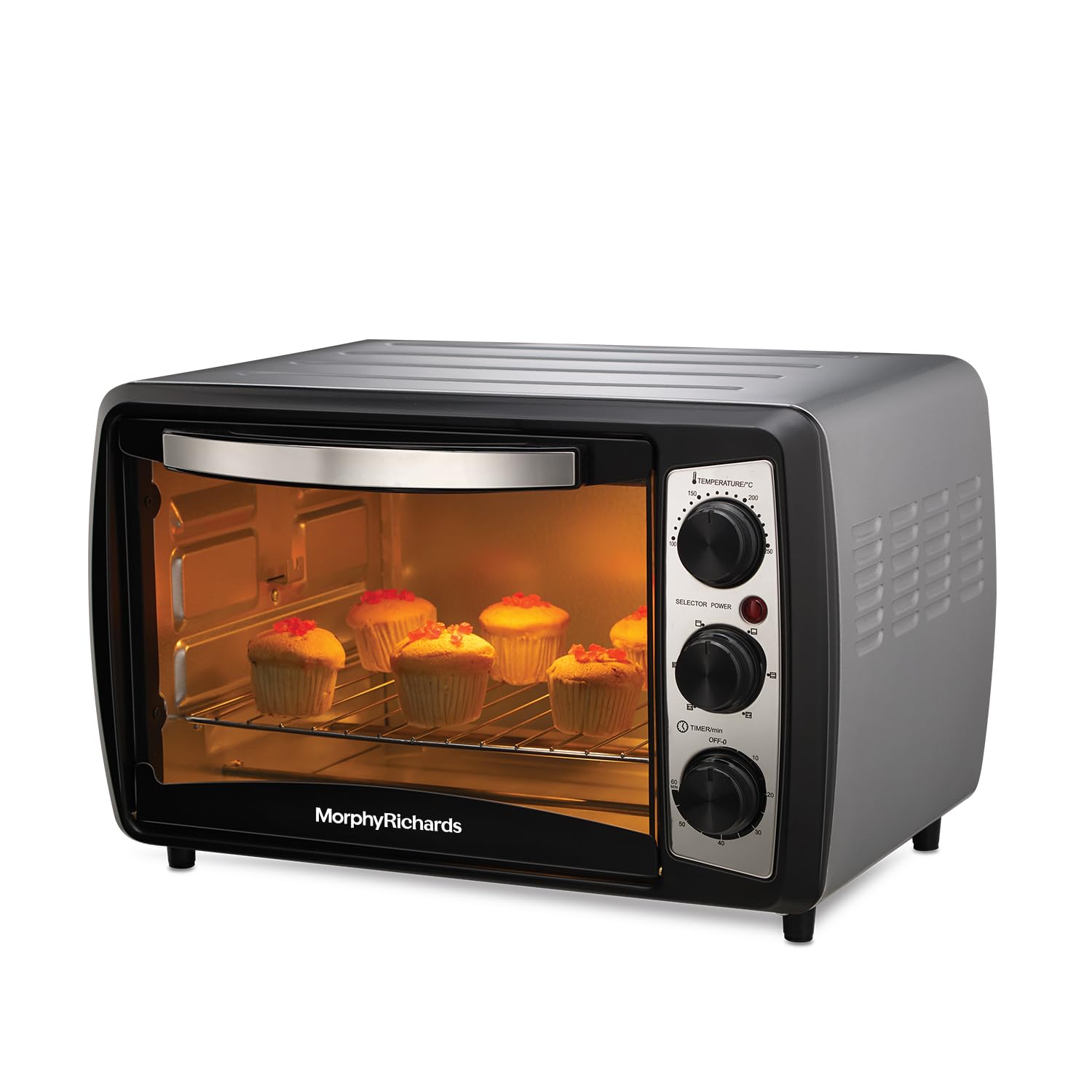 Compact 20L Morphy Richards OTG 20R Model with Interior Lighting for Easy Monitoring