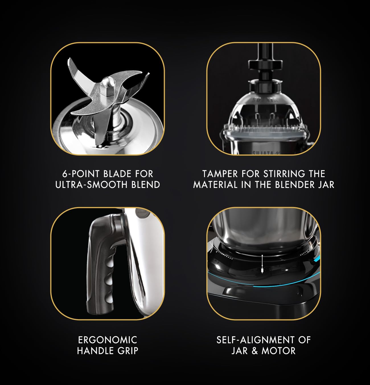 Sujata 1000 watt mixer grinder with 2 year warranty ideal for daily Indian cooking needs