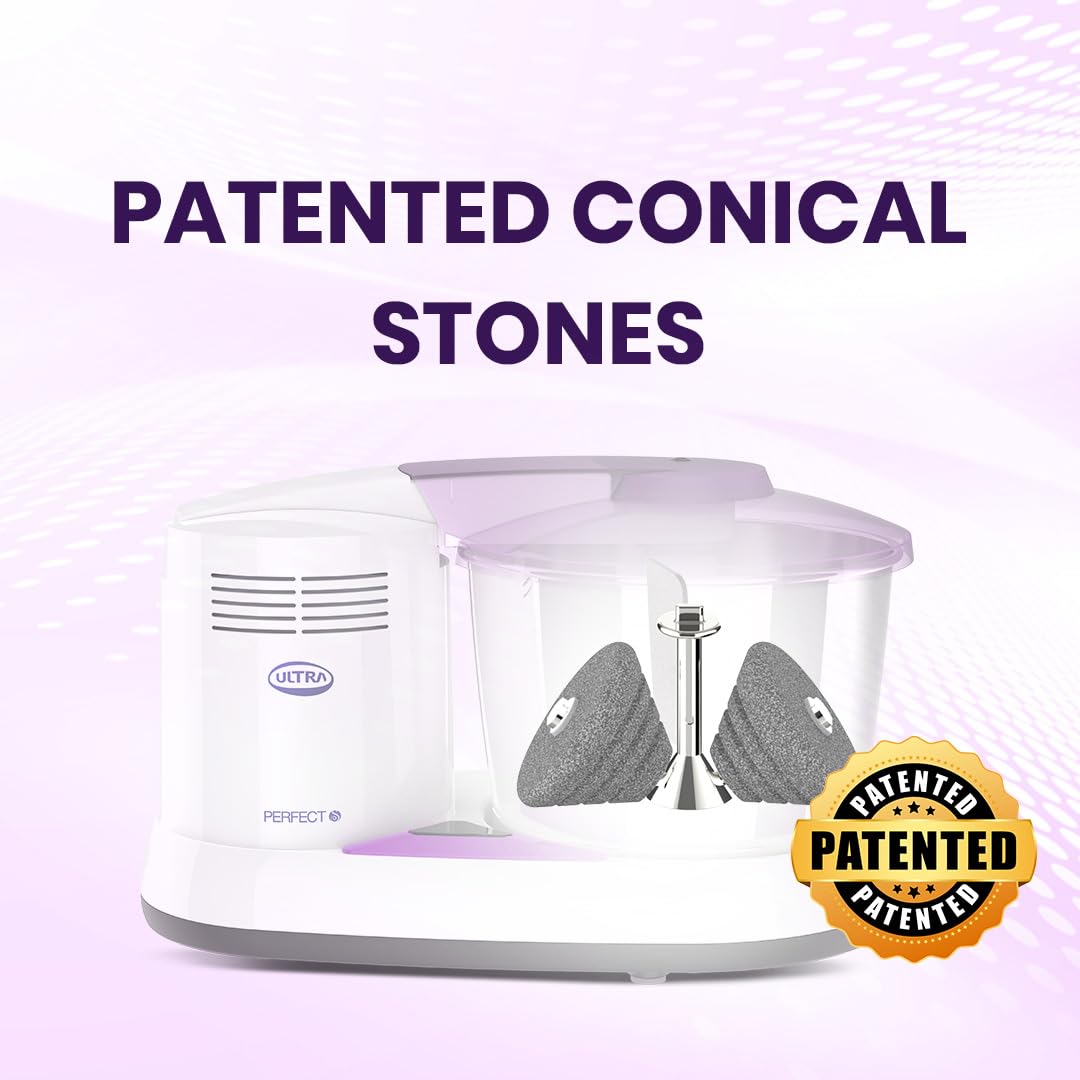 Ultra Perfect S 2L wet grinder AISI 304 stainless steel multi-utility drum with conical grinding stones