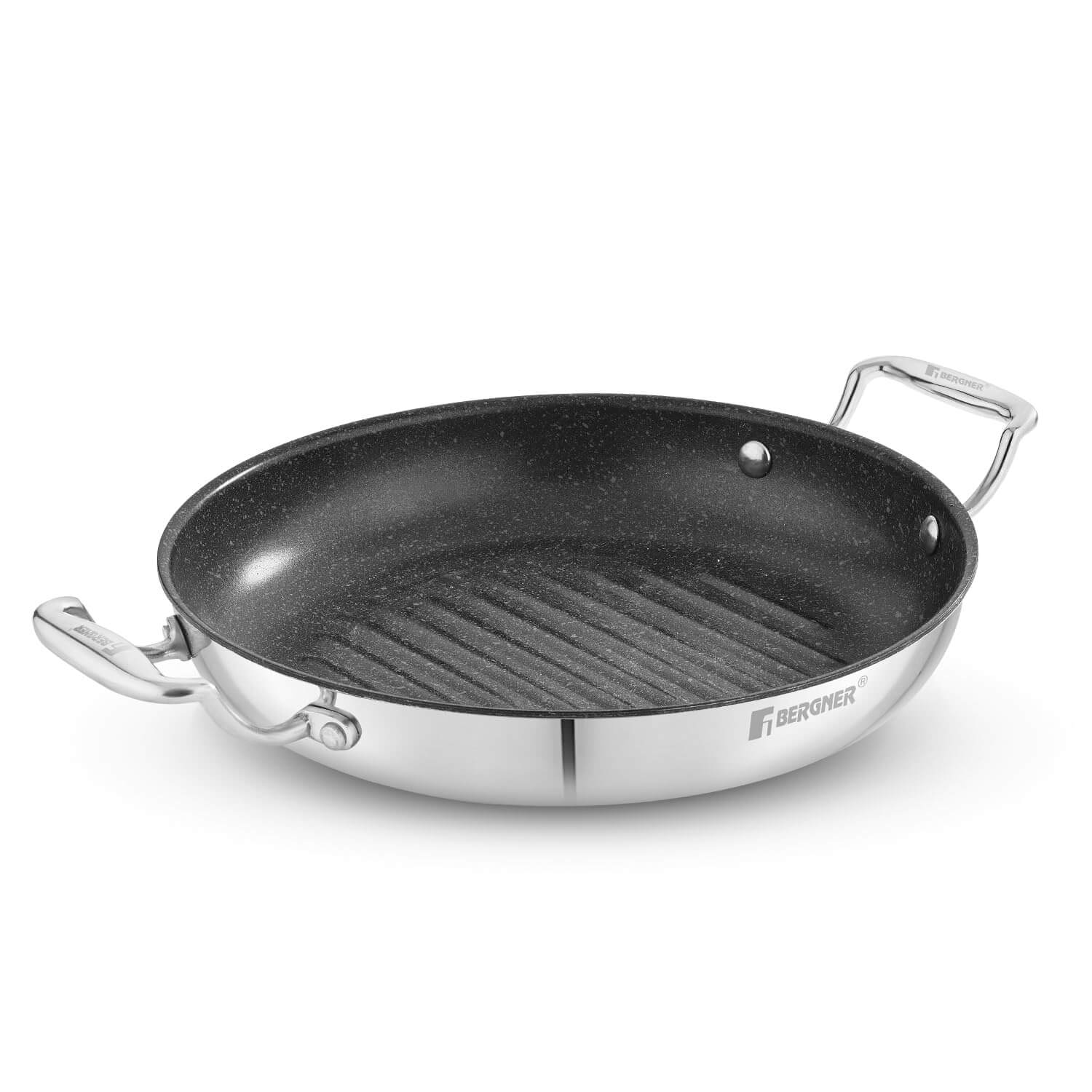 Bergner Argent Samsara 26cm grill pan with Quantanium non-stick coating