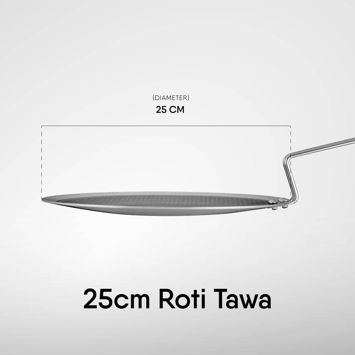 Stahl Roti Tawa with Omni-Heat Technology and metal spatula safe surface