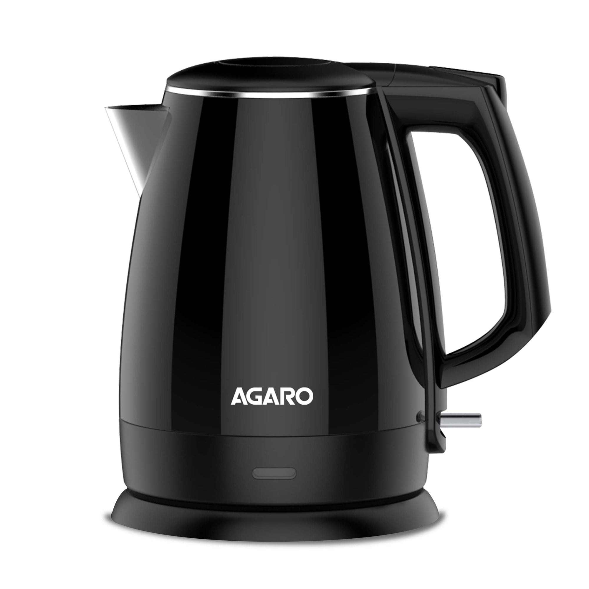 AGARO Royal Double Layered Electric Kettle, 1.5L, 1500W, Cool Touch, Stainless Steel Interior, Black